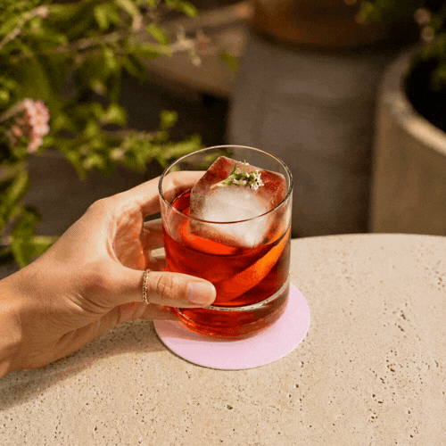 Bar Lux Round Pink Paper Coaster - 3 1/2" - 1000 count box