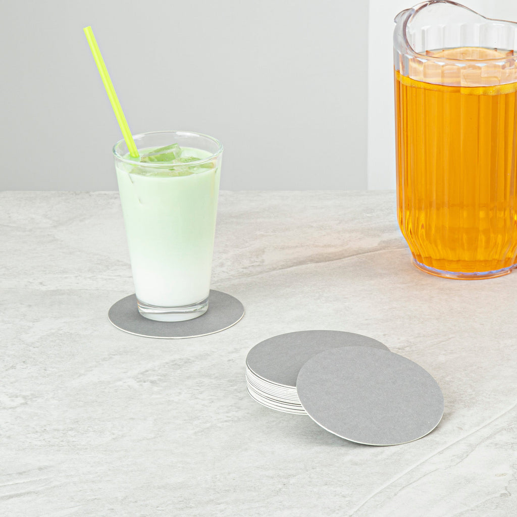 Bar Lux Round Gray Paper Coaster - 4" - 1000 count box