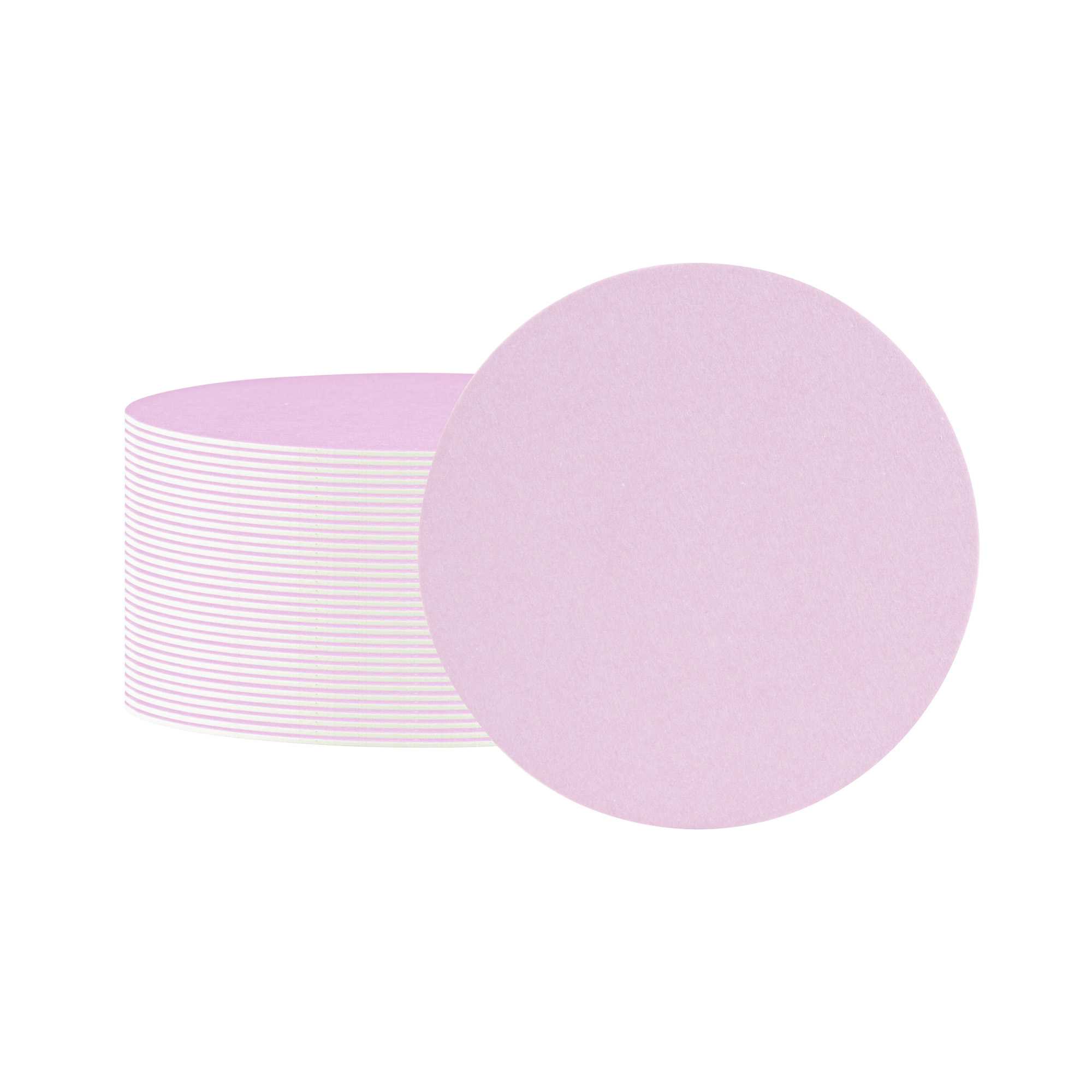 Bar Lux Round Pink Paper Coaster - 4" - 100 count box