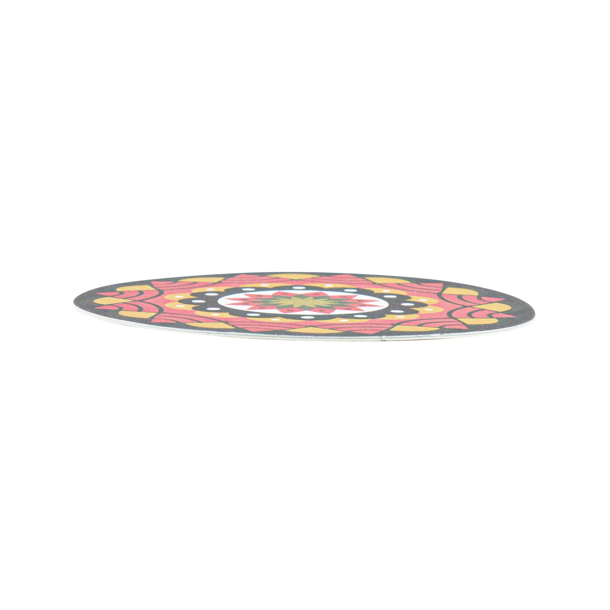Bar Lux Round Floral Paper Coaster - 6 Assorted Designs - 3 1/2" - 48 count box