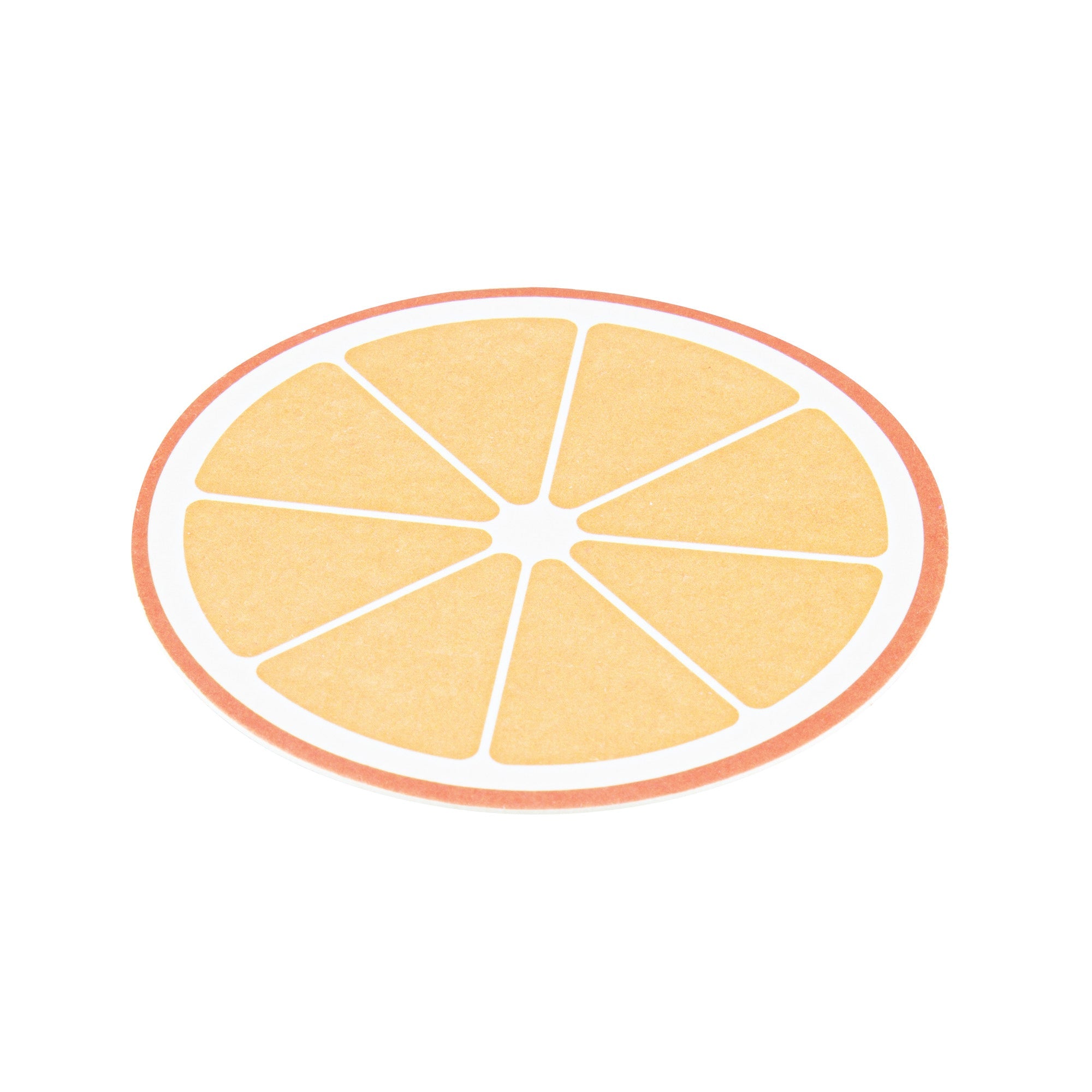 Bar Lux Round Fruit Paper Coaster - 6 Assorted Designs - 3 1/2" - 48 count box