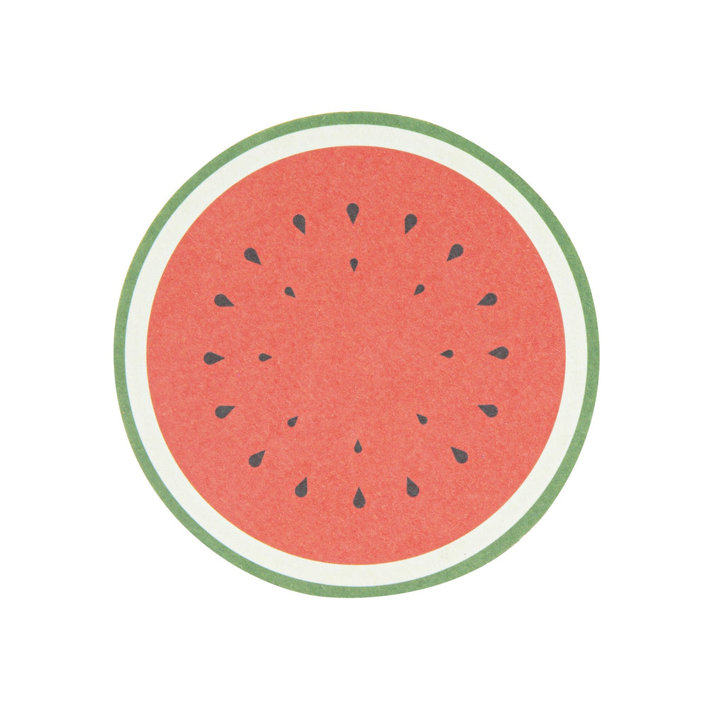 Bar Lux Round Fruit Paper Coaster - 6 Assorted Designs - 3 1/2" - 480 count box