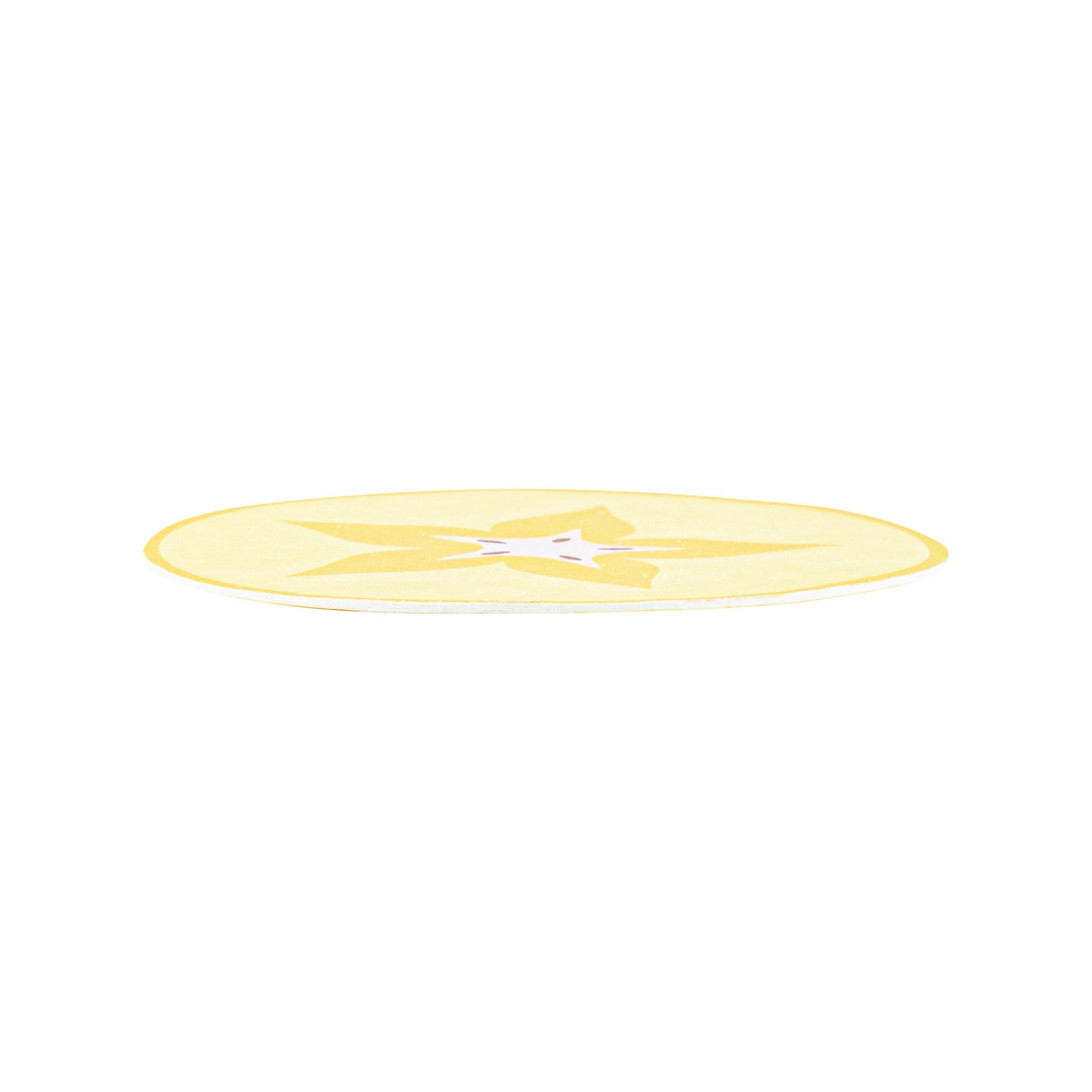 Bar Lux Round Fruit Paper Coaster - 6 Assorted Designs - 3 1/2" - 480 count box
