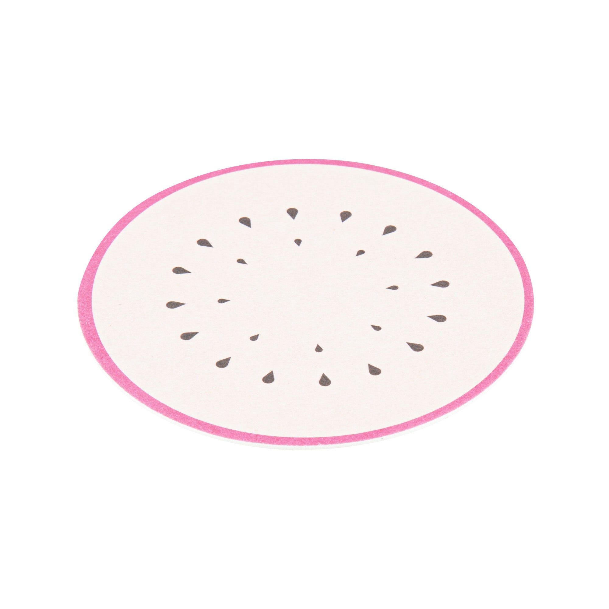 Bar Lux Round Fruit Paper Coaster - 6 Assorted Designs - 3 1/2" - 480 count box