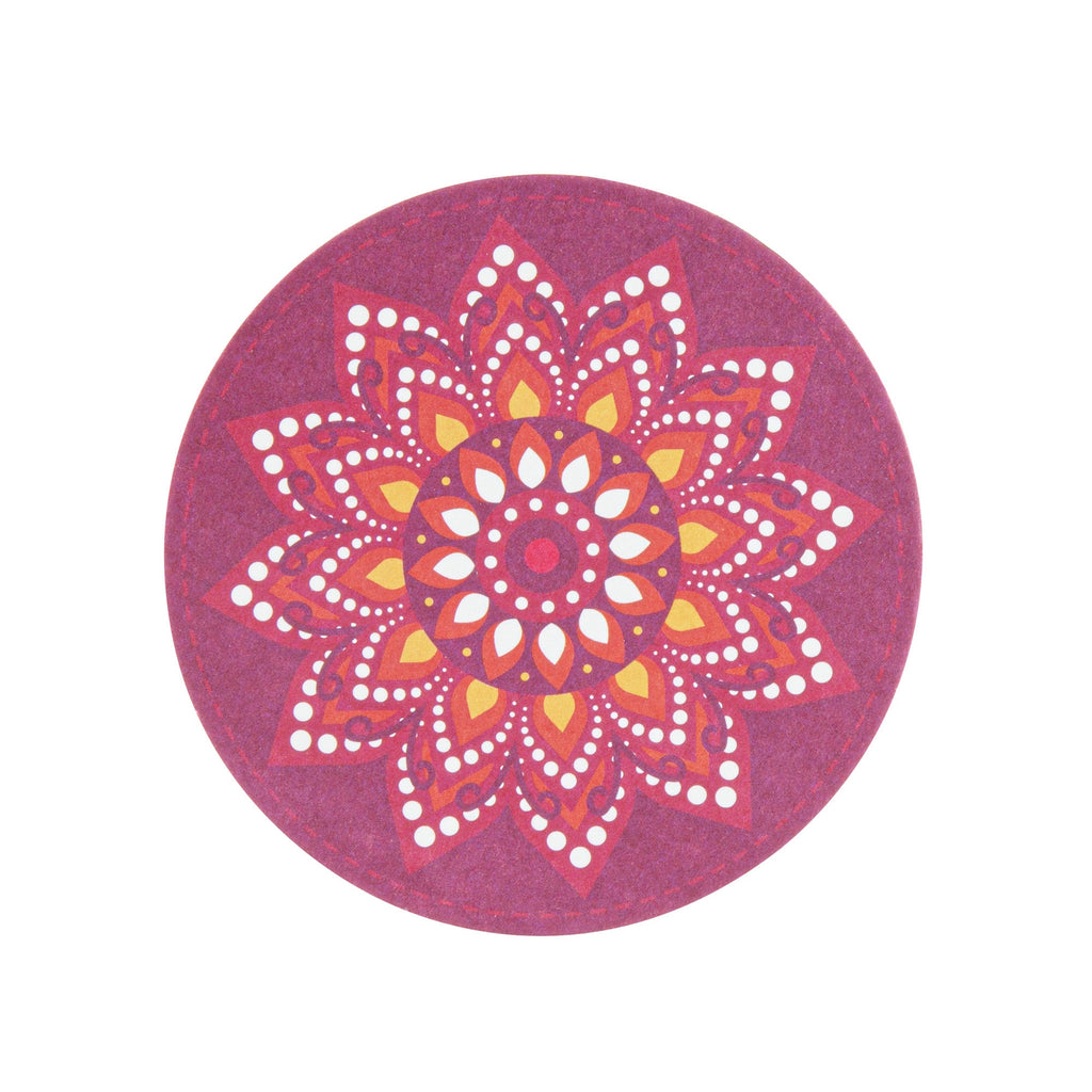 Bar Lux Round Floral Paper Coaster - 6 Assorted Designs - 4" - 48 count box