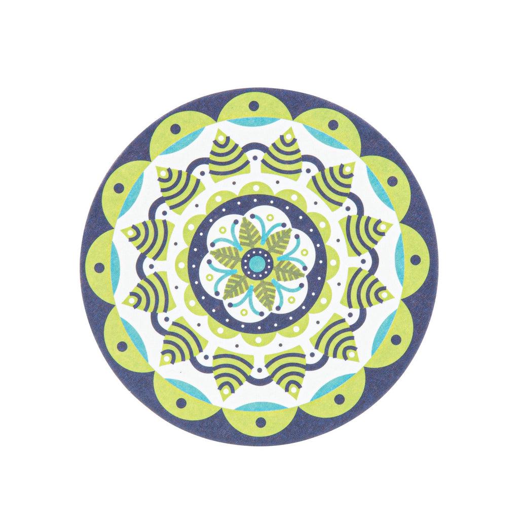 Bar Lux Round Floral Paper Coaster - 6 Assorted Designs - 4" - 48 count box