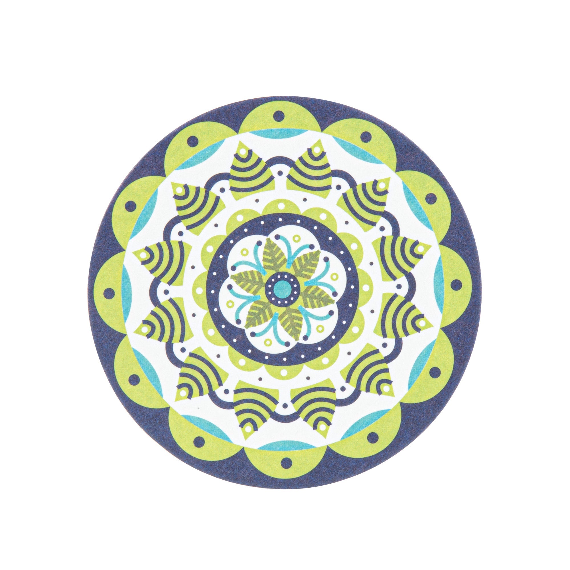 Bar Lux Round Floral Paper Coaster - 6 Assorted Designs - 4" - 48 count box
