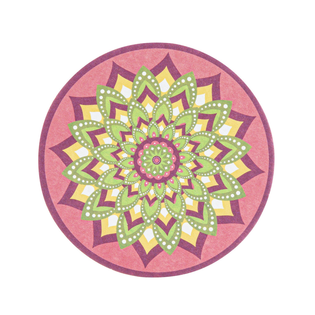 Bar Lux Round Floral Paper Coaster - 6 Assorted Designs - 4" - 48 count box