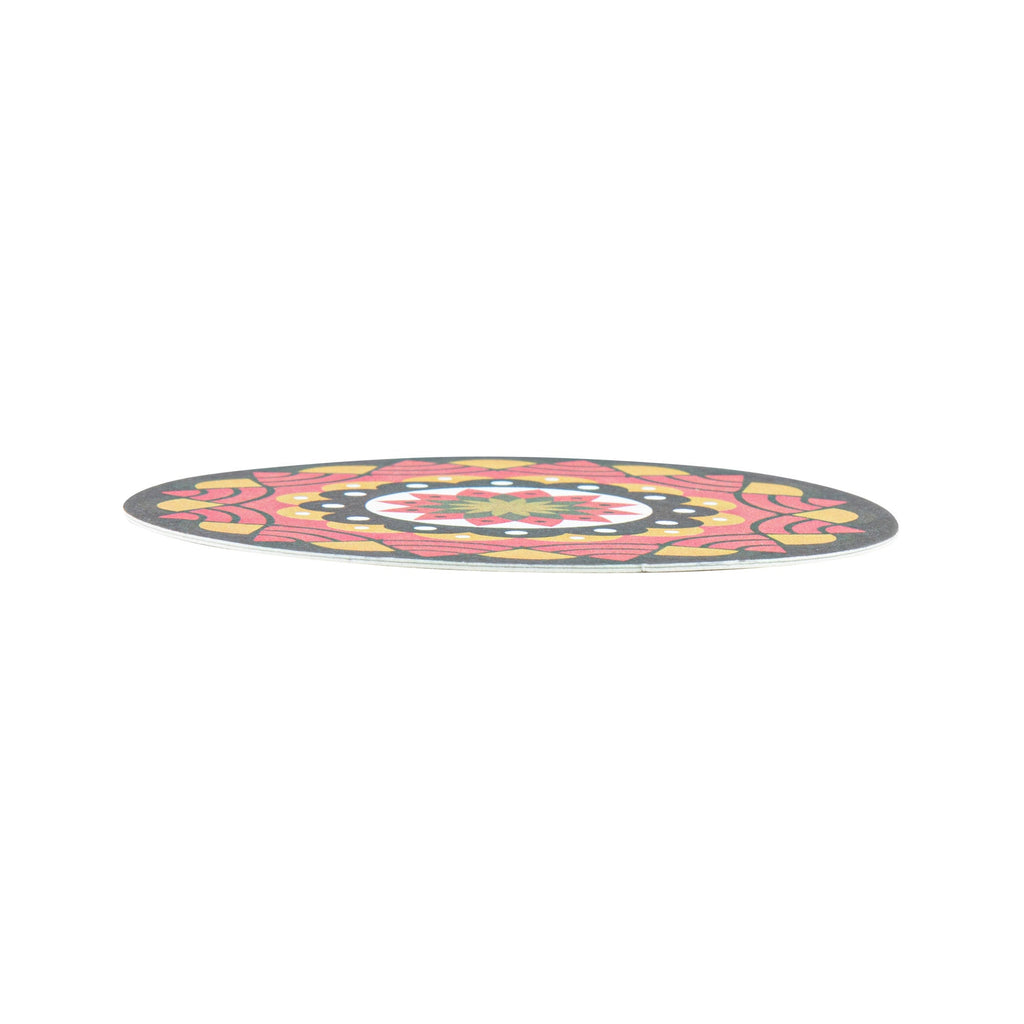 Bar Lux Round Floral Paper Coaster - 6 Assorted Designs - 4" - 48 count box
