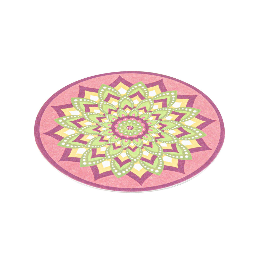 Bar Lux Round Floral Paper Coaster - 6 Assorted Designs - 4" - 480 count box