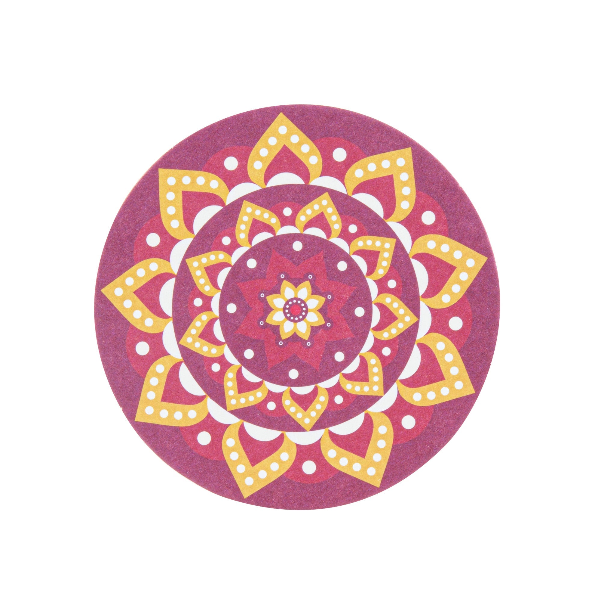 Bar Lux Round Floral Paper Coaster - 6 Assorted Designs - 4" - 480 count box