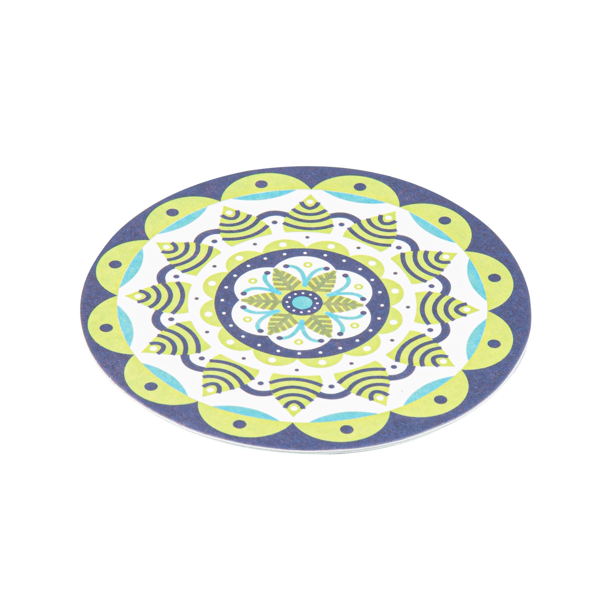 Bar Lux Round Floral Paper Coaster - 6 Assorted Designs - 4" - 480 count box