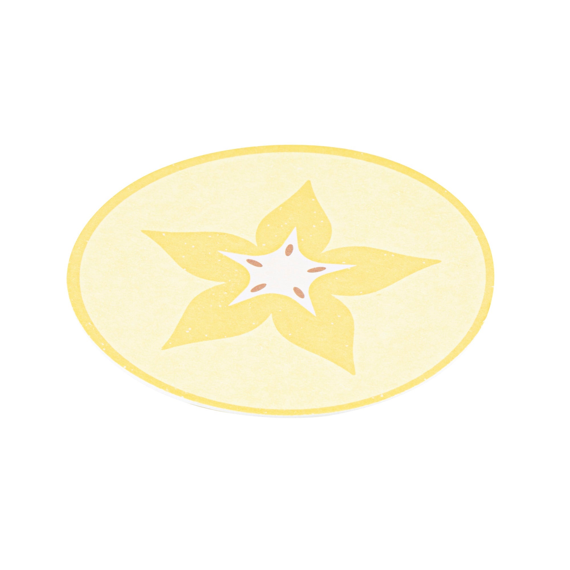 Bar Lux Round Fruit Paper Coaster - 6 Assorted Designs - 4" - 48 count box
