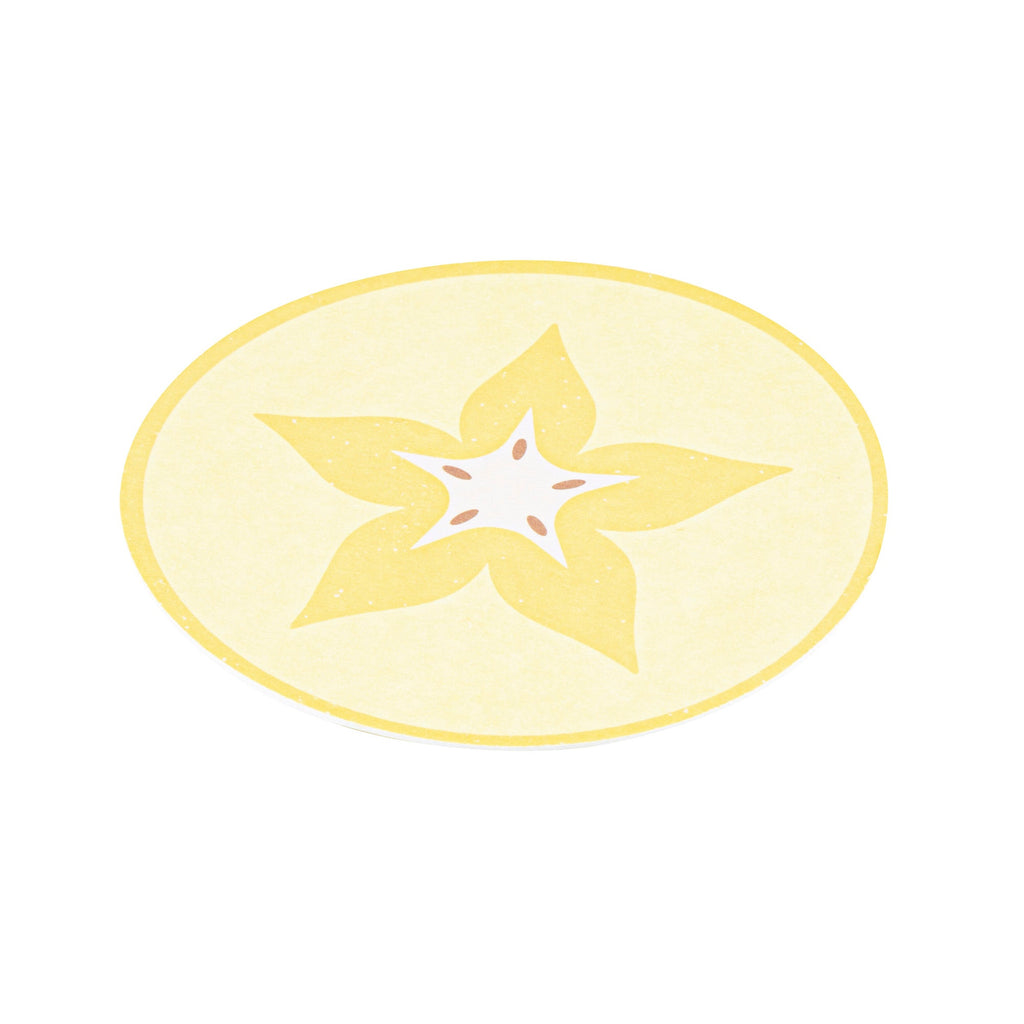 Bar Lux Round Fruit Paper Coaster - 6 Assorted Designs - 4" - 480 count box