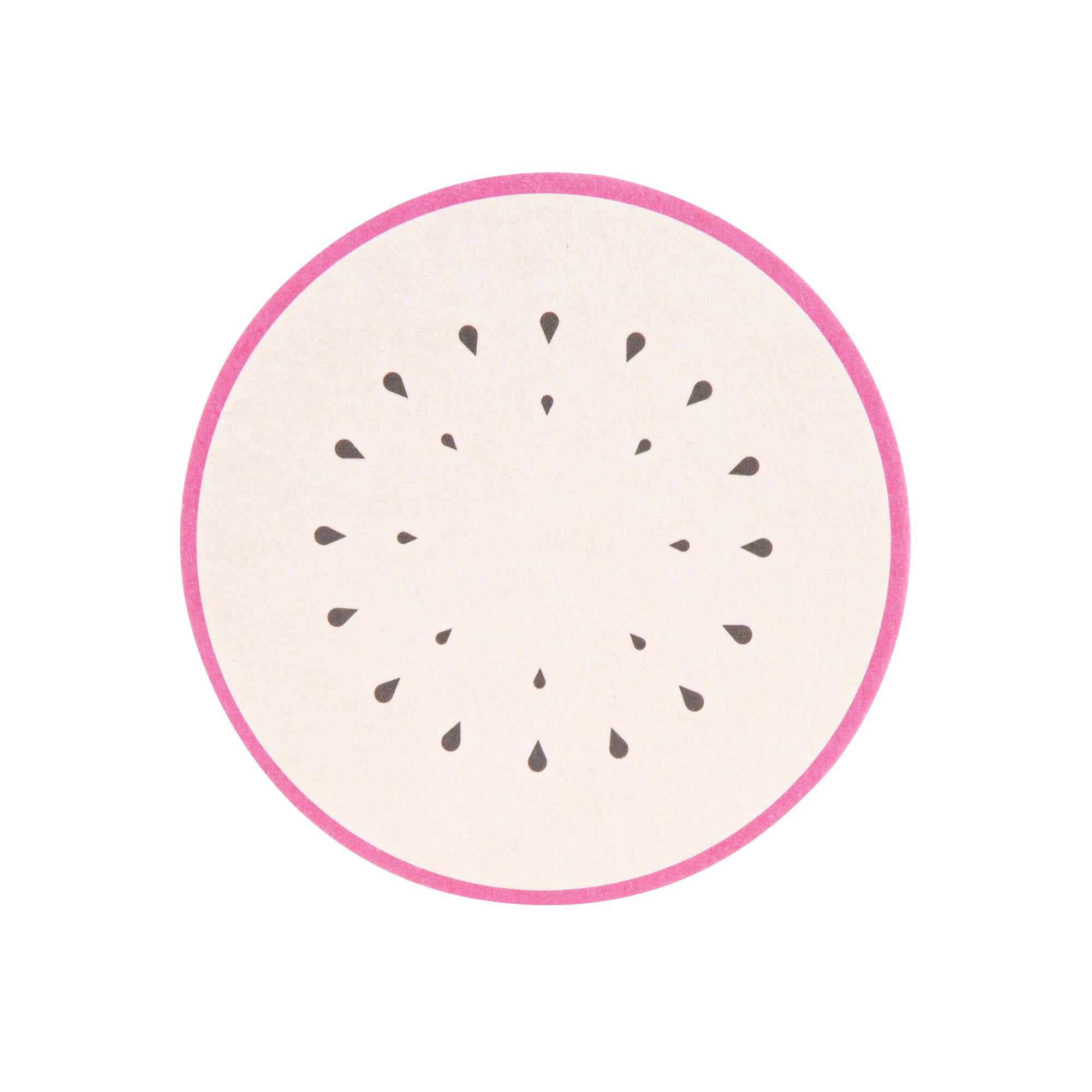 Bar Lux Round Fruit Paper Coaster - 6 Assorted Designs - 4" - 480 count box