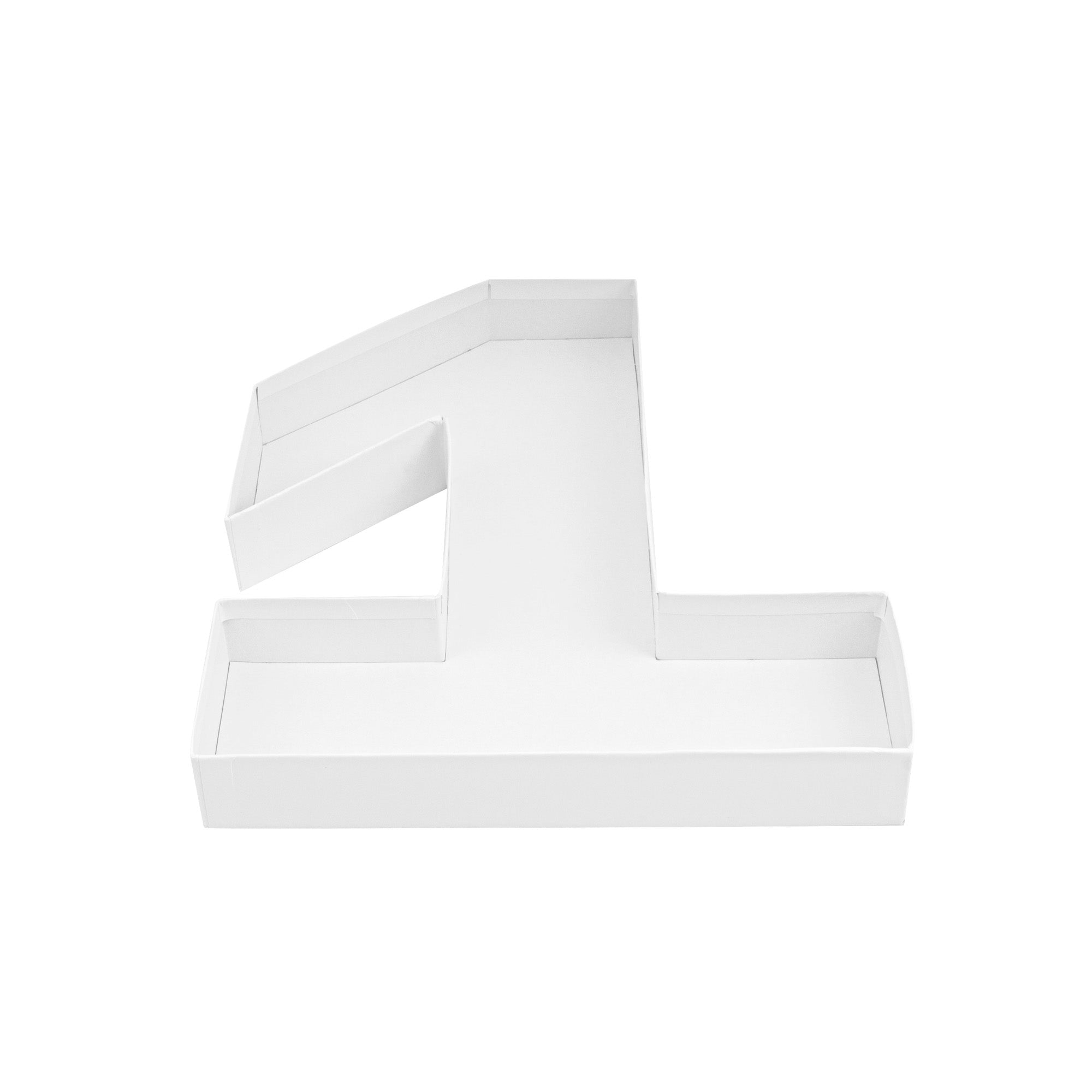 Chef 101 White Paper Charcuterie Fillable Number 1 Tray - 12" x 10" x 1 1/2" - 1 count box