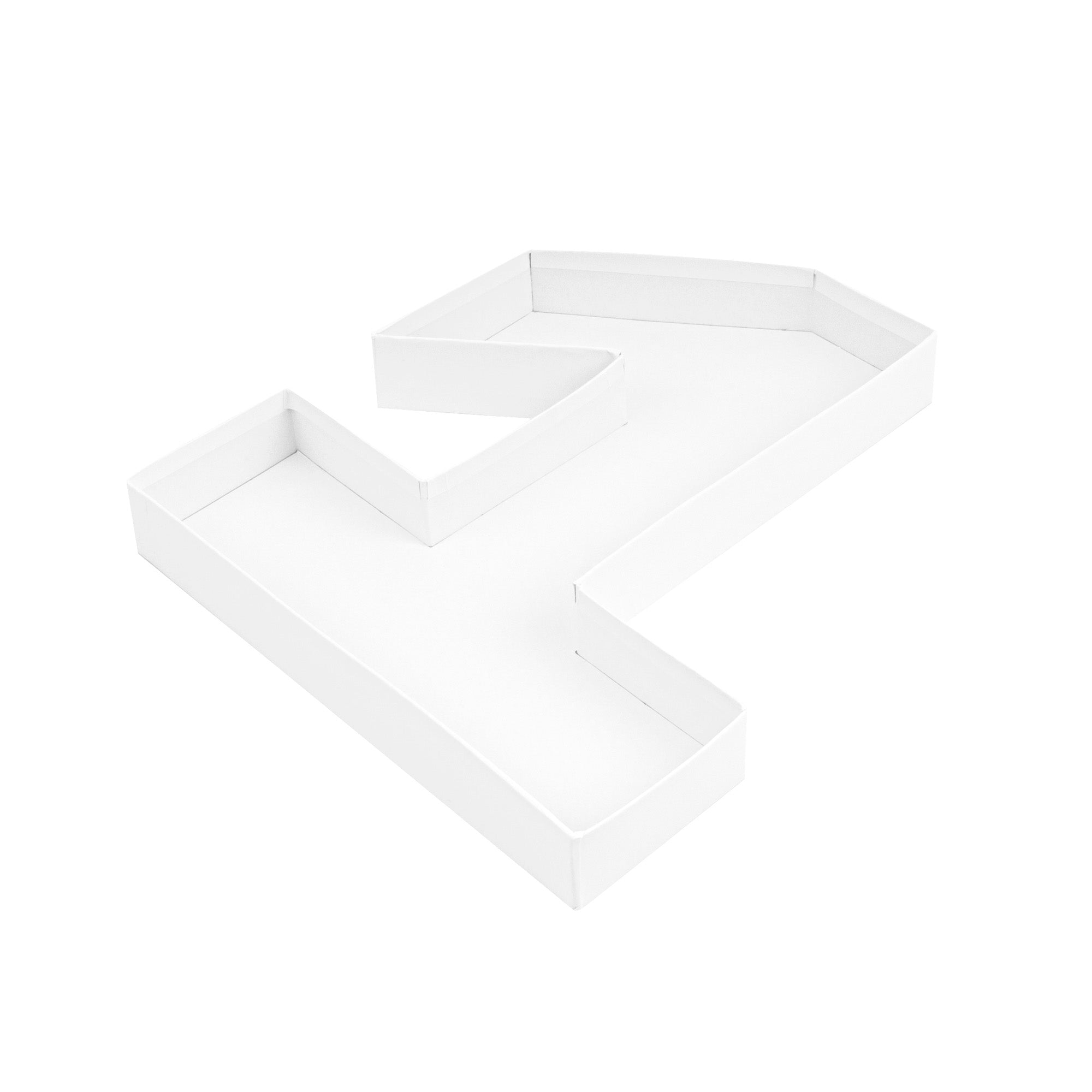 Chef 101 White Paper Charcuterie Fillable Number 1 Tray - 12" x 10" x 1 1/2" - 1 count box