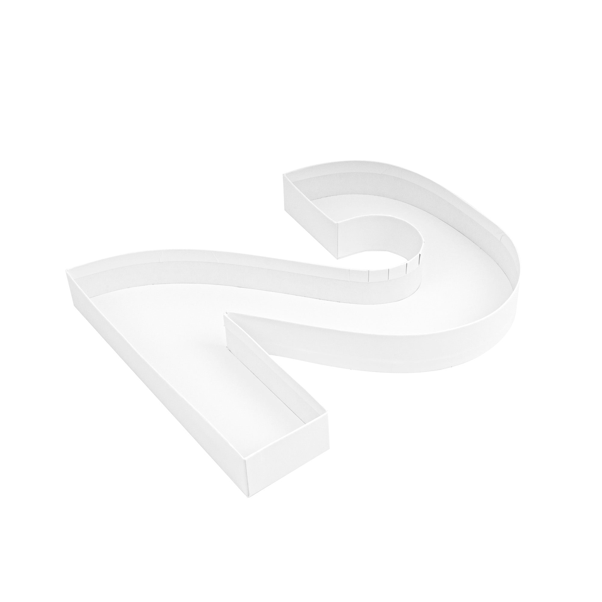 Chef 101 White Paper Charcuterie Fillable Number 2 Tray - 12" x 10" x 1 1/2" - 1 count box