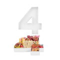 Chef 101 White Paper Charcuterie Fillable Number 4 Tray - 12" x 10" x 1 1/2" - 1 count box