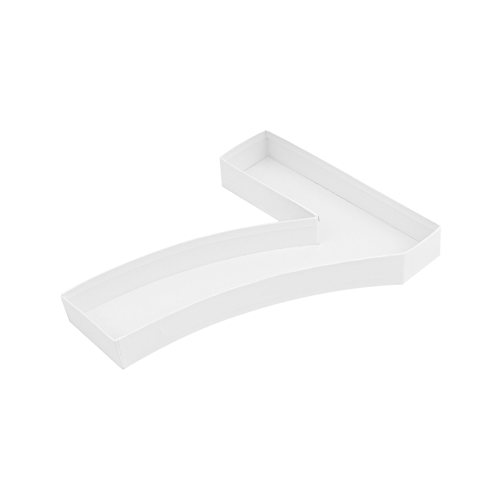 Chef 101 White Paper Charcuterie Fillable Number 7 Tray - 12" x 10" x 1 1/2" - 1 count box