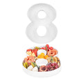 Chef 101 White Paper Charcuterie Fillable Number 8 Tray - 12" x 10" x 1 1/2" - 1 count box