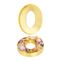 Chef 101 Gold Paper Charcuterie Fillable Number 0 Tray - 12" x 10" x 1 1/2" - 1 count box