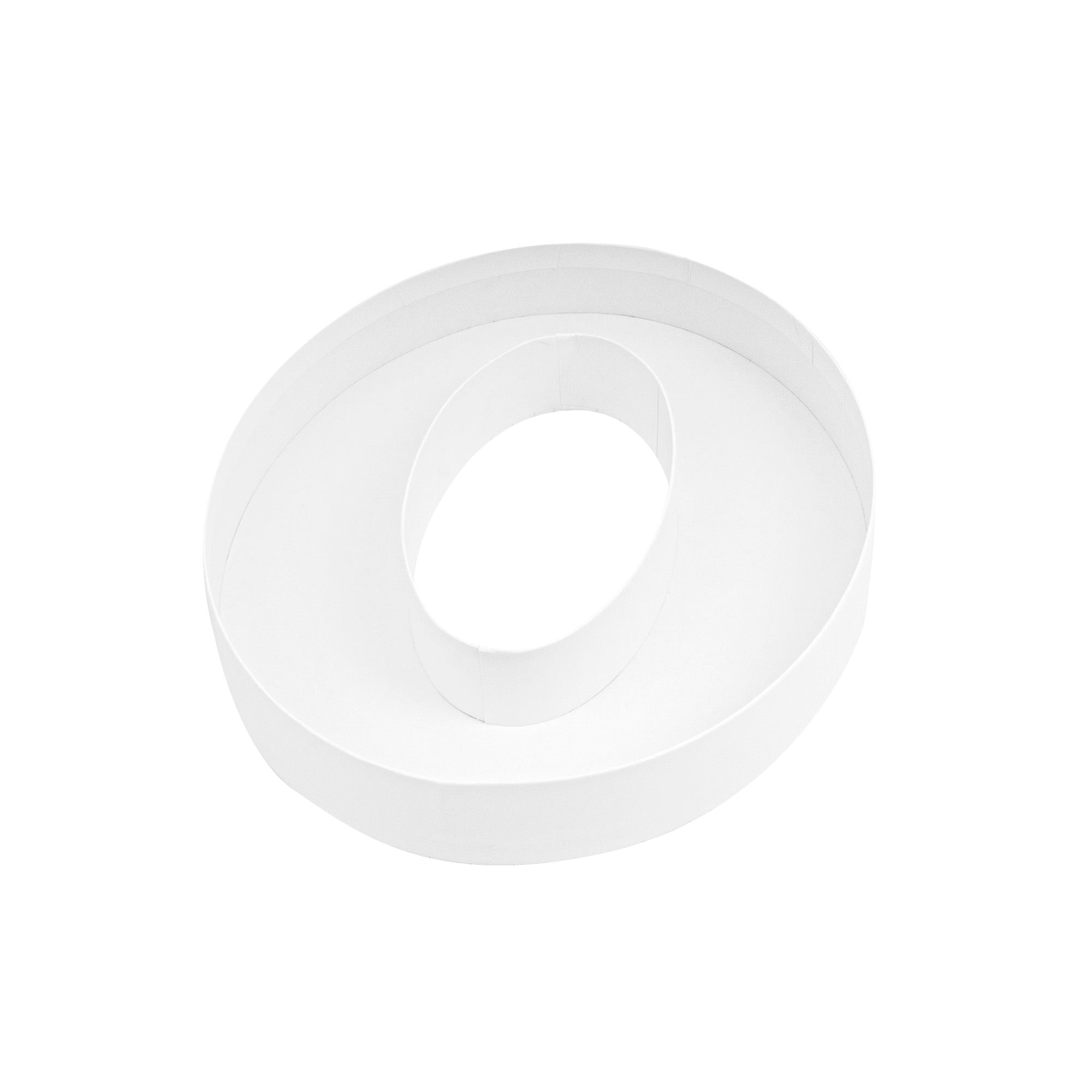 Chef 101 White Paper Charcuterie Fillable Number 0 Tray - 12" x 10" x 1 1/2" - 1 count box