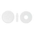 Coppetta Round White Paper Lid - Fits 8 oz To Go Cup, with Spoon - 3 3/4" x 3 3/4" x 3/4" - 200 count box