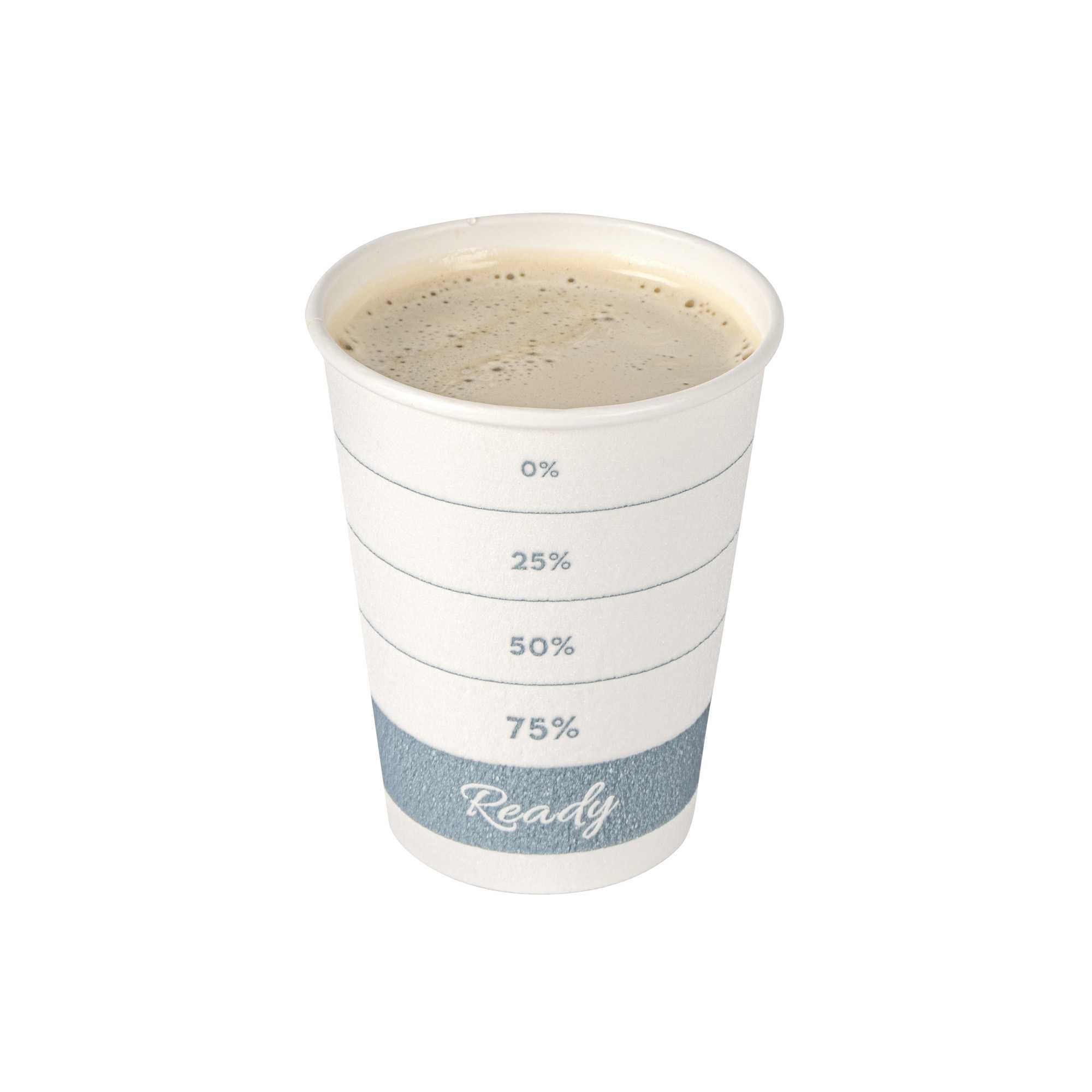 Restpresso 12 oz Green Paper Insulated Hot Cup - Readiness Meter - 25 count box