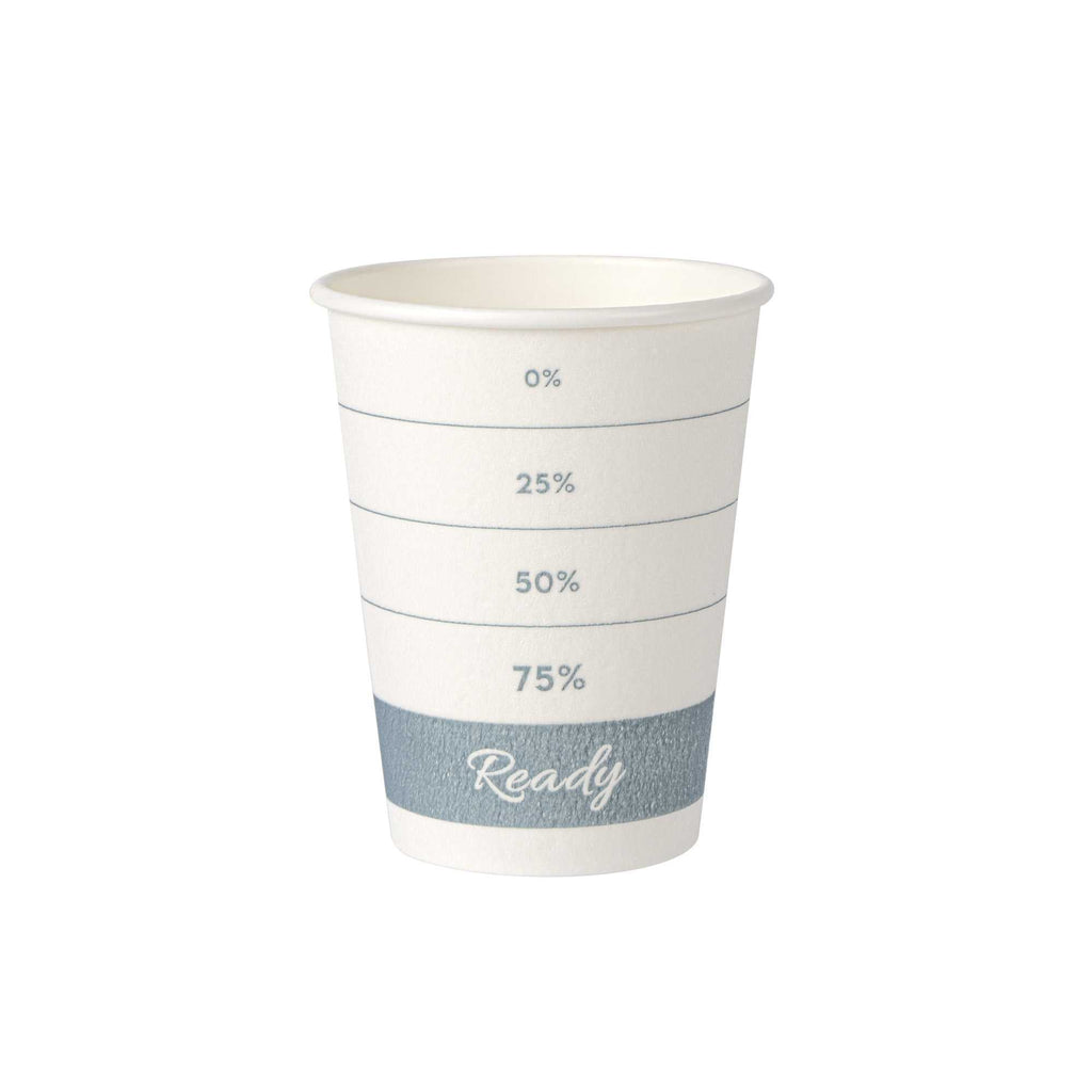 Restpresso 12 oz Green Paper Insulated Hot Cup - Readiness Meter - 500 count box