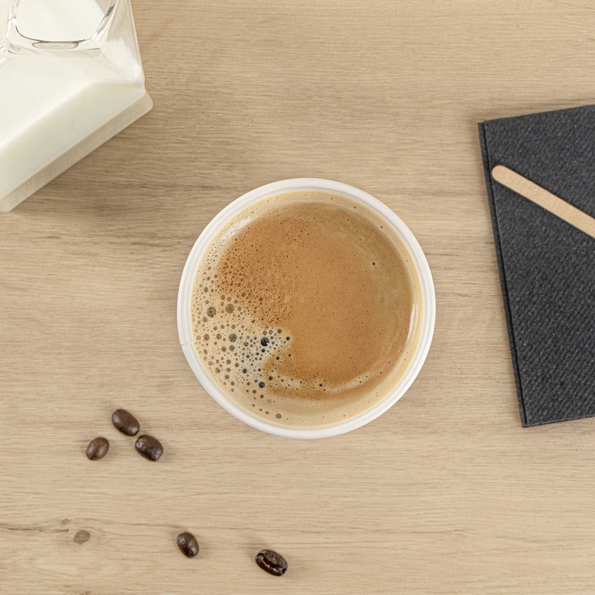 Restpresso 12 oz Blue Paper Insulated Hot Cup - Espresso Yourself - 25 count box