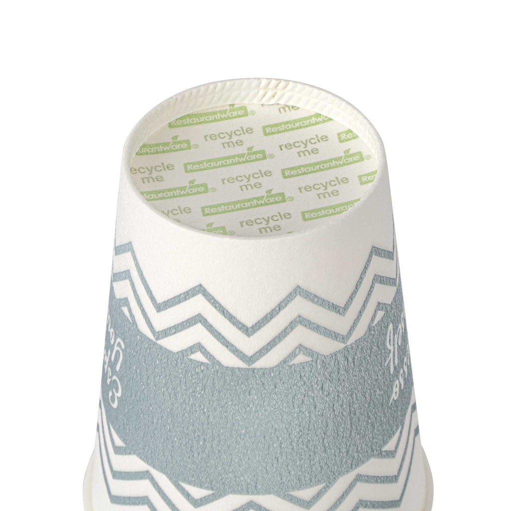 Restpresso 12 oz Blue Paper Insulated Hot Cup - Espresso Yourself - 500 count box