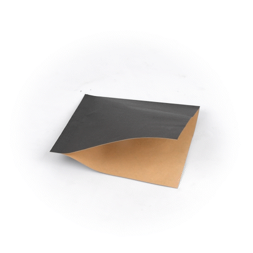Bag Tek Black Paper Medium Double Open Bag - Greaseproof - 7" x 6 3/4" - 100 count box