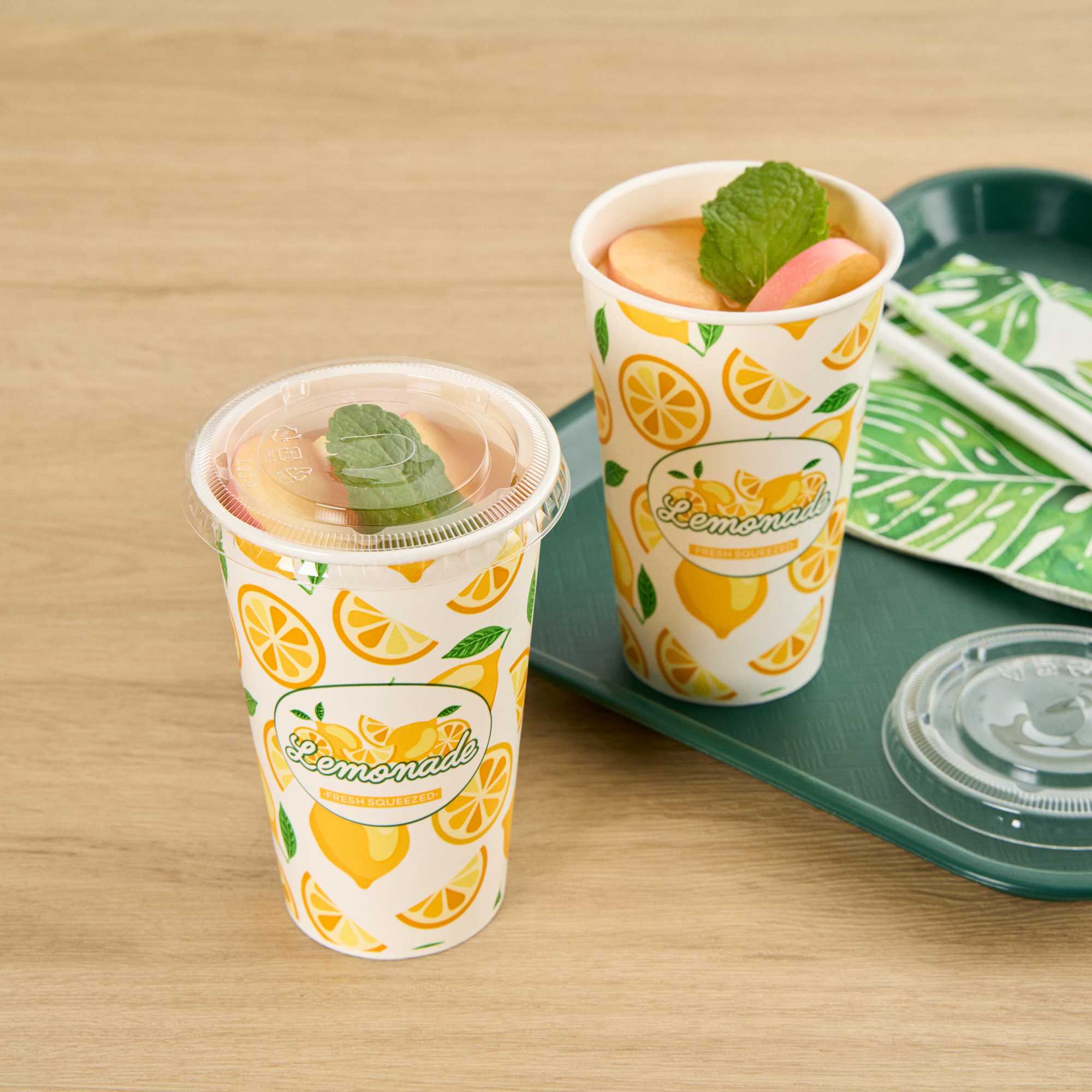 Chef 101 16 oz Poly Paper Lemonade Cup - 500 count box