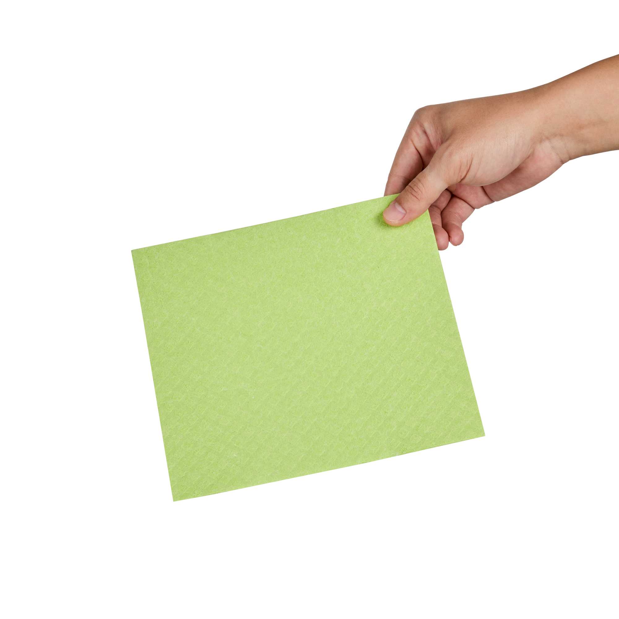 Clean Tek Professional Green Reusable Swedish Dishcloth - Biodegradable - 6 3/4" x 7 3/4" - 10 count box