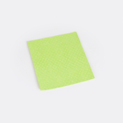 Clean Tek Professional Green Reusable Swedish Dishcloth - Biodegradable - 6 3/4" x 7 3/4" - 10 count box