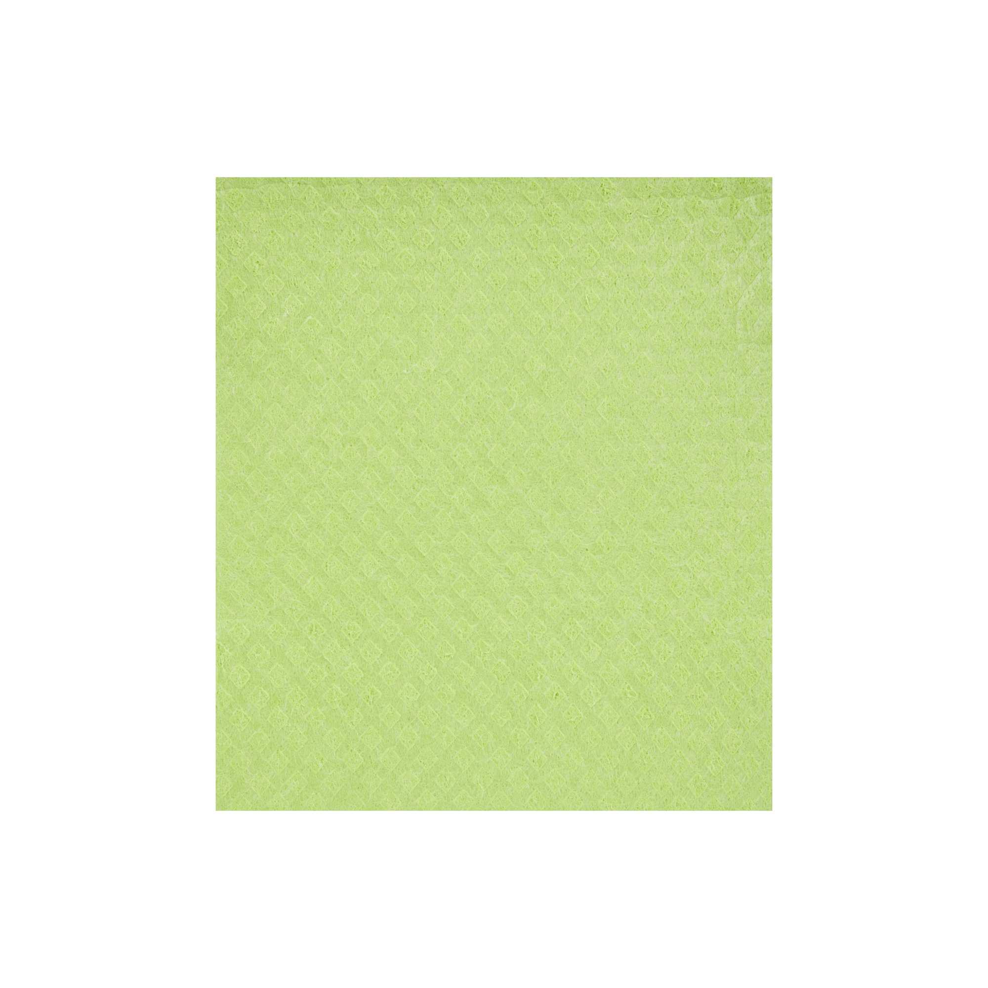 Clean Tek Professional Green Reusable Swedish Dishcloth - Biodegradable - 6 3/4" x 7 3/4" - 10 count box