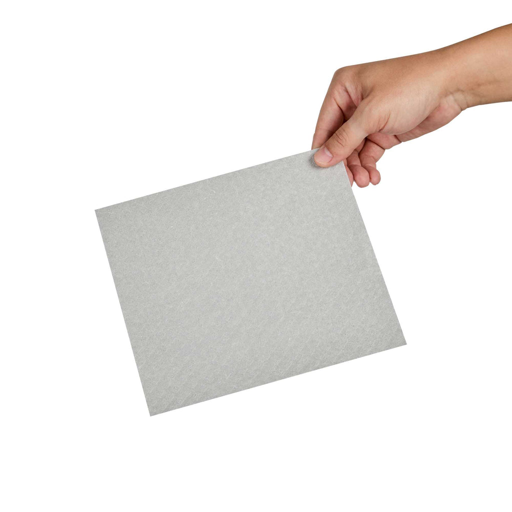 Clean Tek Professional Gray Reusable Swedish Dishcloth - Biodegradable - 6 3/4" x 7 3/4" - 10 count box