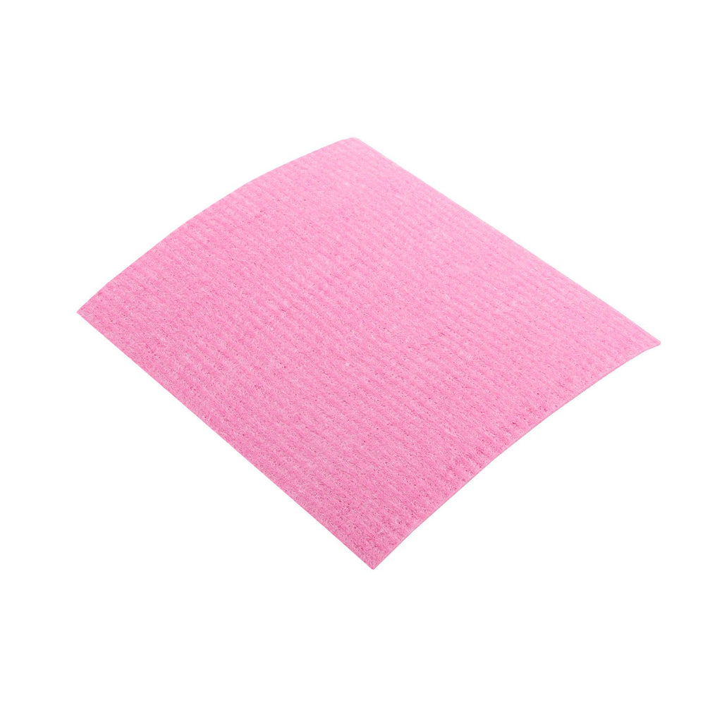 Clean Tek Professional Pink Reusable Swedish Dishcloth - Biodegradable - 6 3/4" x 7 3/4" - 10 count box