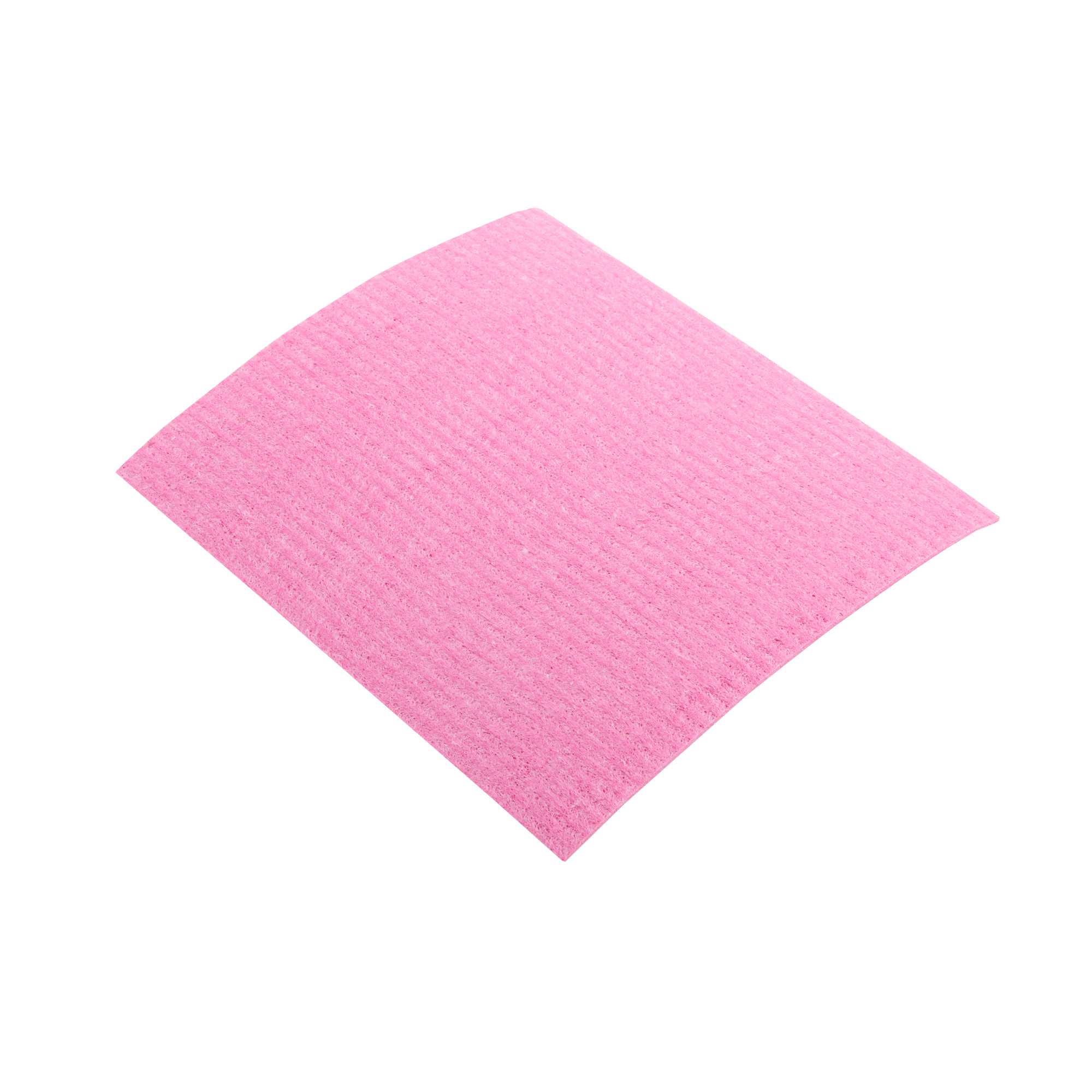 Clean Tek Professional Pink Reusable Swedish Dishcloth - Biodegradable - 6 3/4" x 7 3/4" - 10 count box