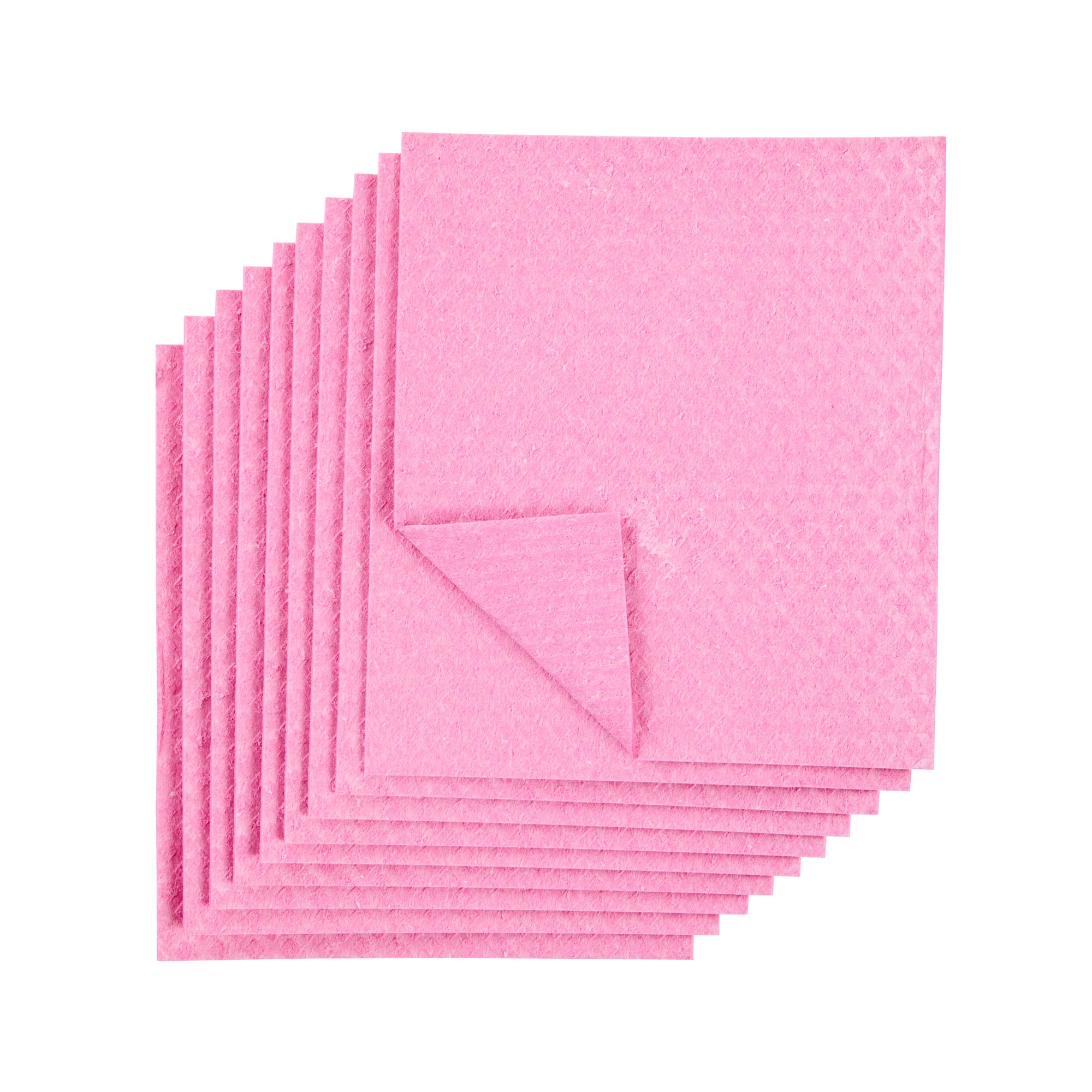 Clean Tek Professional Pink Reusable Swedish Dishcloth - 6 3/4" x 7 3/4" - 200 count box