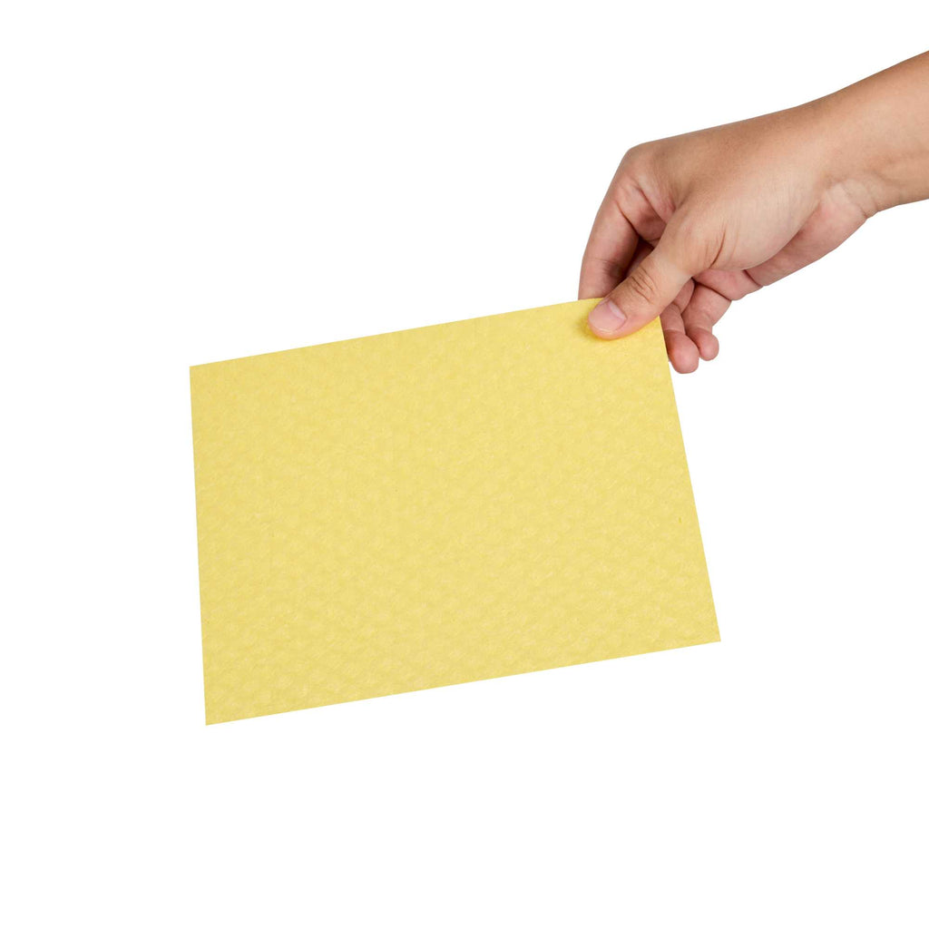 Clean Tek Professional Yellow Reusable Swedish Dishcloth - Biodegradable - 6 3/4" x 7 3/4" - 10 count box