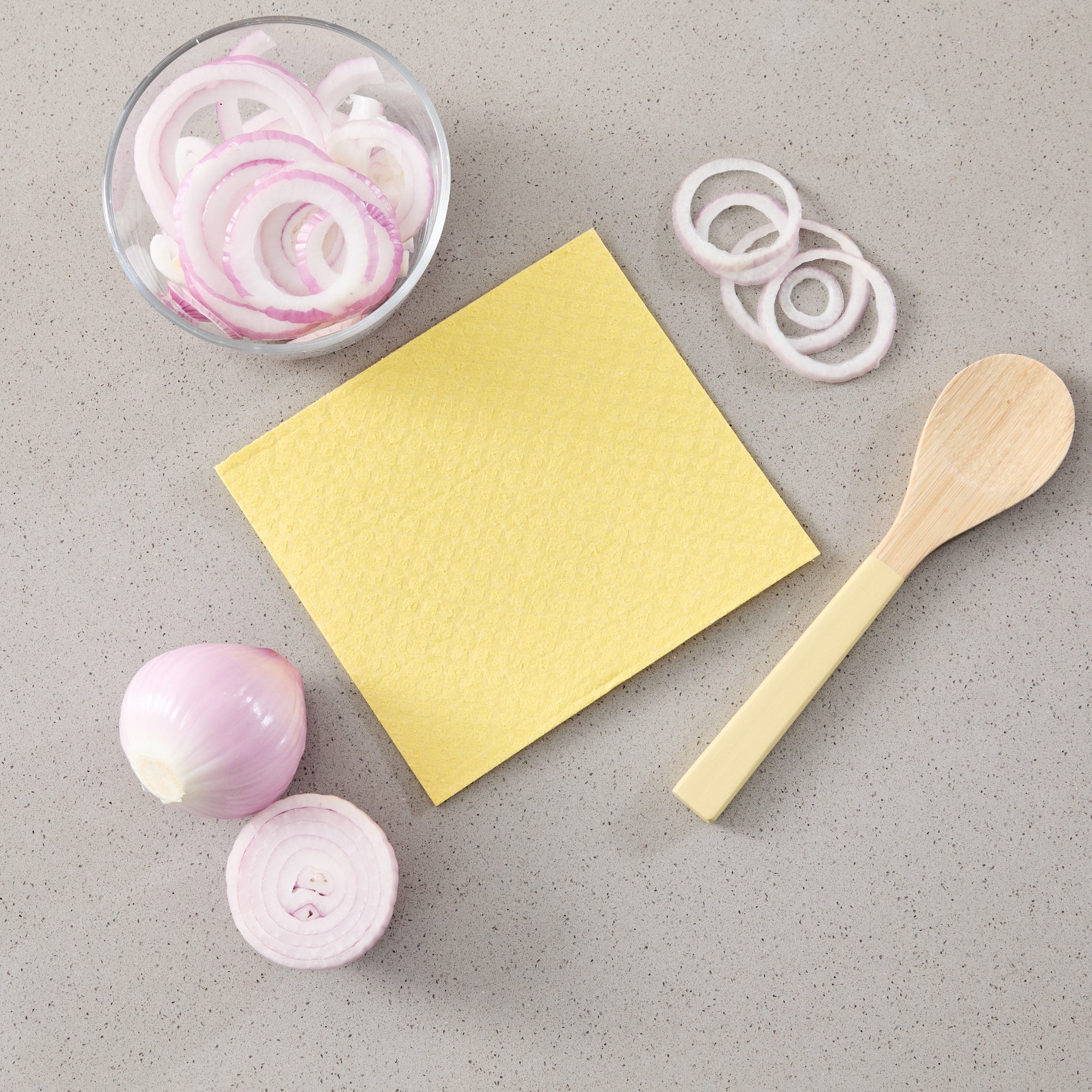 Clean Tek Professional Yellow Reusable Swedish Dishcloth - 6 3/4" x 7 3/4" - 200 count box