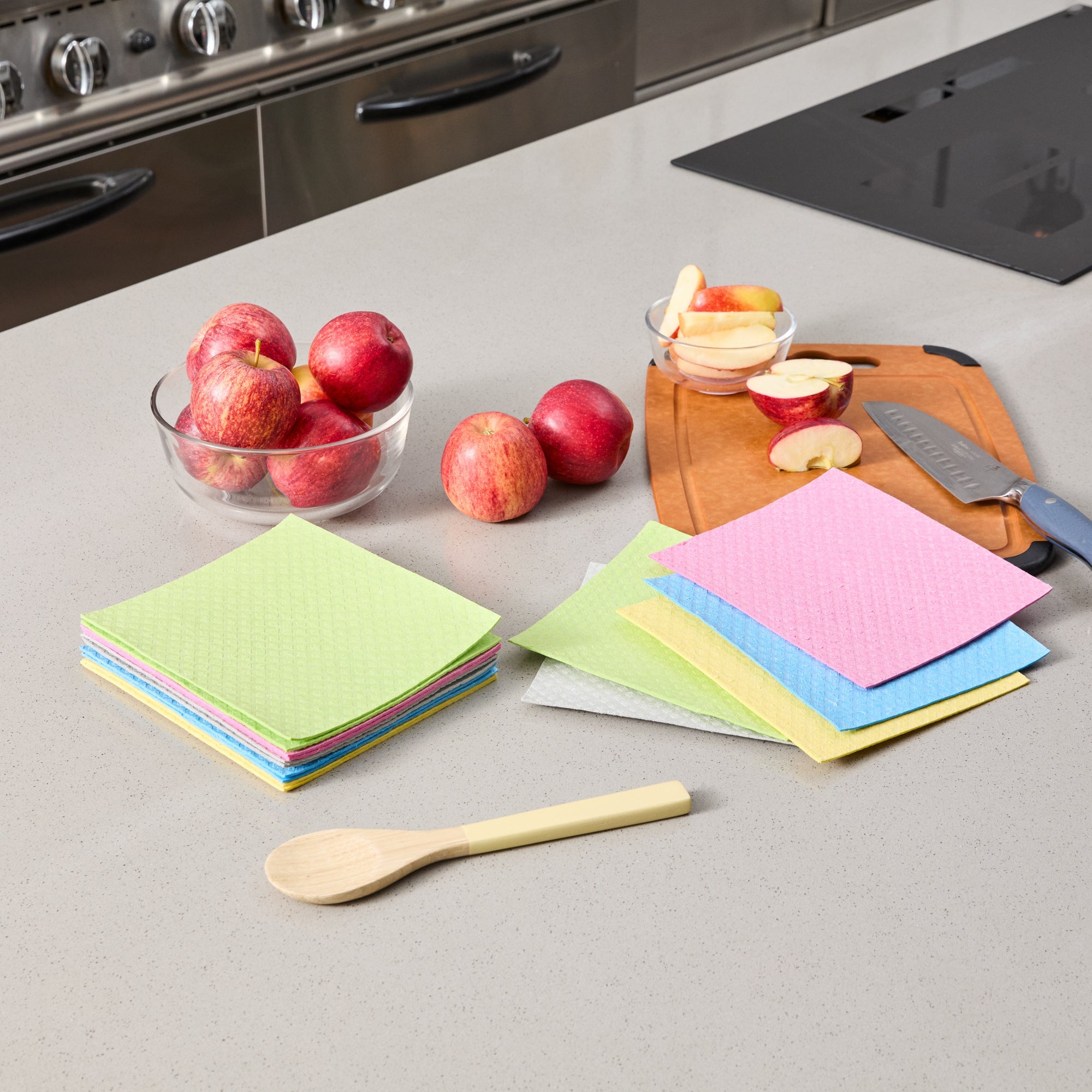 Clean Tek Professional Assorted Reusable Swedish Dishcloth - 6 3/4" x 7 3/4" - 200 count box