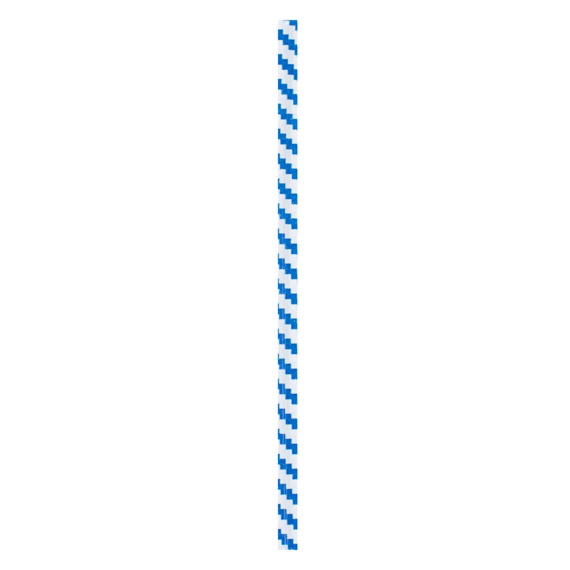 Bag Tek Blue Stripe Paper Twist Tie / Bag Tie - Laminated - 4" - 50000 count box
