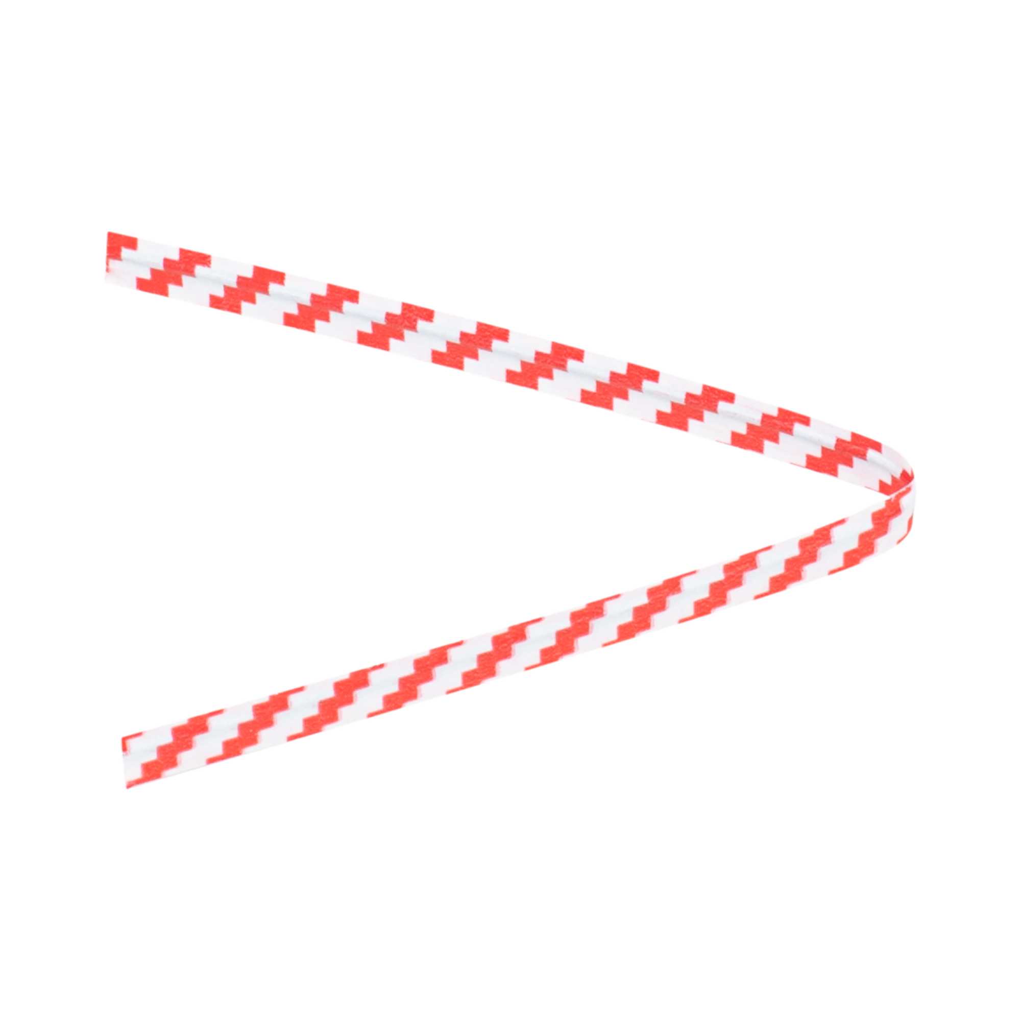Bag Tek Red Stripe Paper Twist Tie / Bag Tie - Laminated - 4" - 500 count box