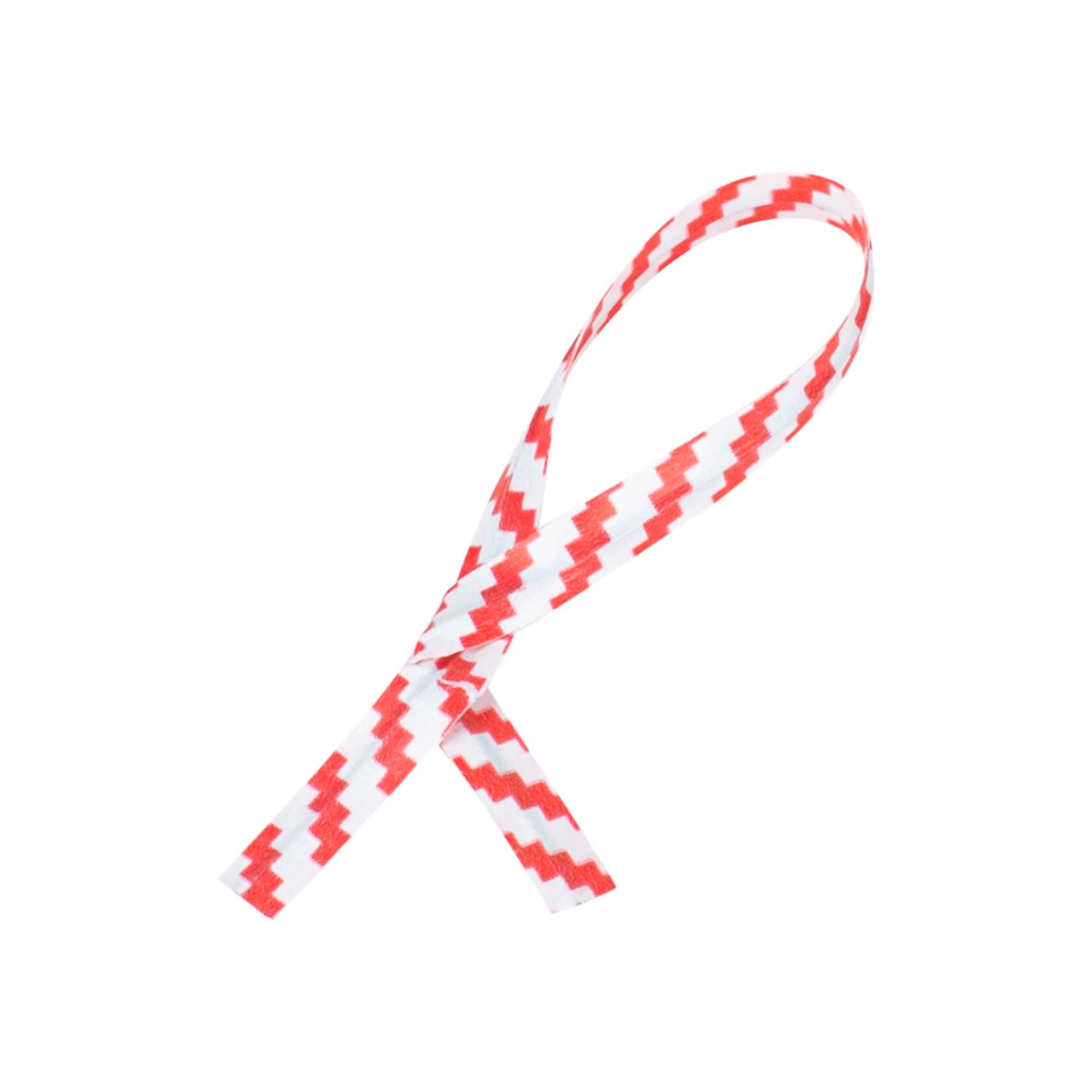 Bag Tek Red Stripe Paper Twist Tie / Bag Tie - Laminated - 4" - 50000 count box