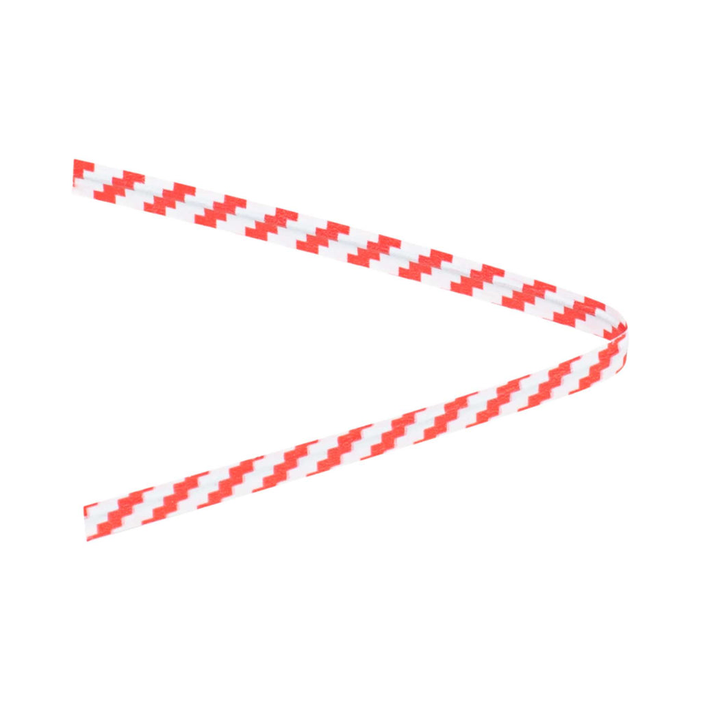 Bag Tek Red Stripe Paper Twist Tie / Bag Tie - Laminated - 4" - 5000 count box