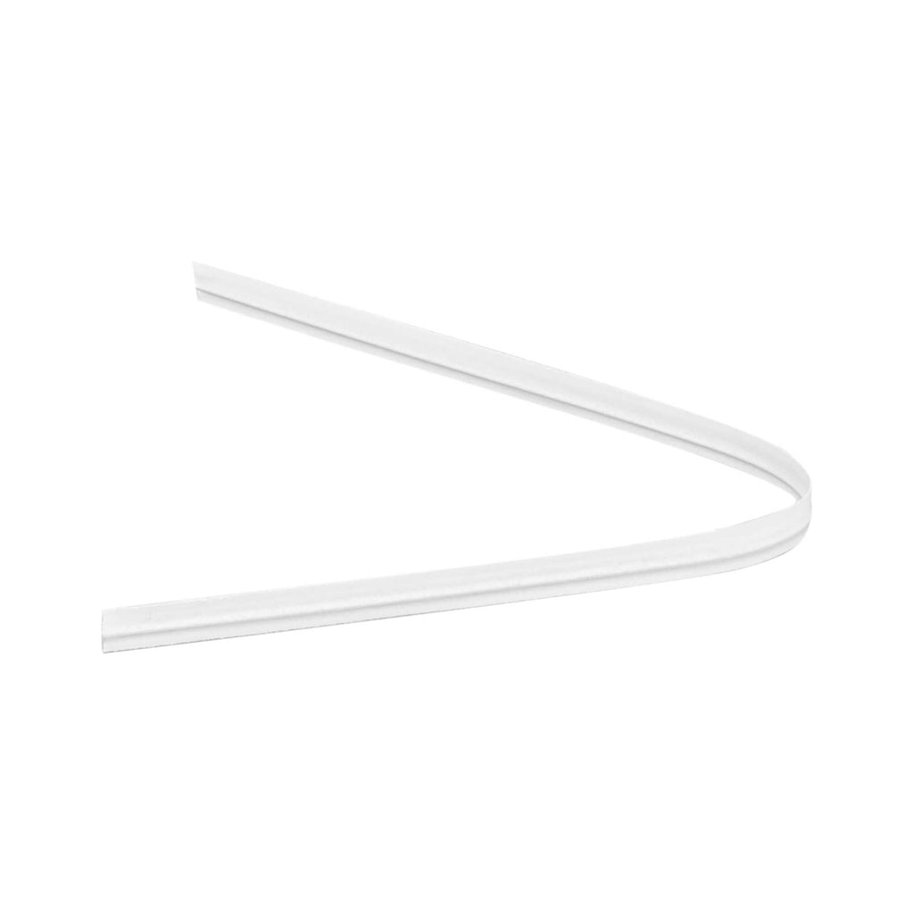 Bag Tek White Paper Twist Tie / Bag Tie - Laminated - 4" - 500 count box
