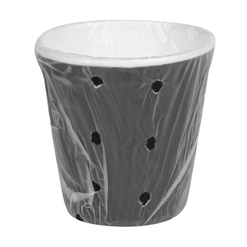Restpresso 8 oz Black Paper Hot Cup - Individually Wrapped, Ripple Wall - 25 count box